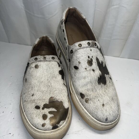 Chocolat Blu Neve Cowhide Design Brown Tan Shoe Size 7.5 - Picture 2 of 10